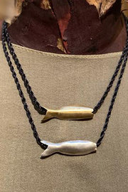 COLLAR PEZ PLATA