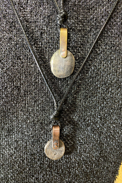COLLAR HOMBRE COBRE Y PLATA