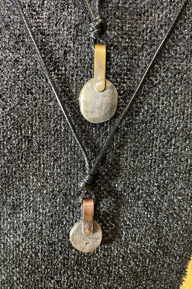 COLLAR HOMBRE COBRE Y PLATA