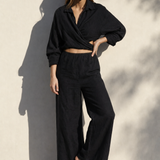 BLUSA AMARRA LINO