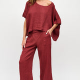 PANTALON OLIVIA LINO