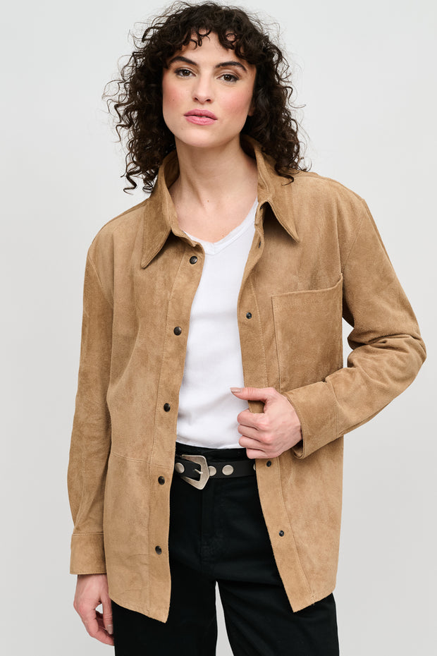 CAMISA OVER GAMUZA