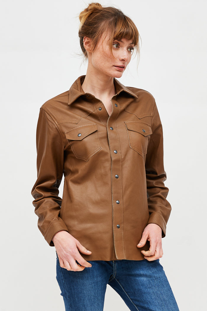 CAMISA POLA CUERO SALE