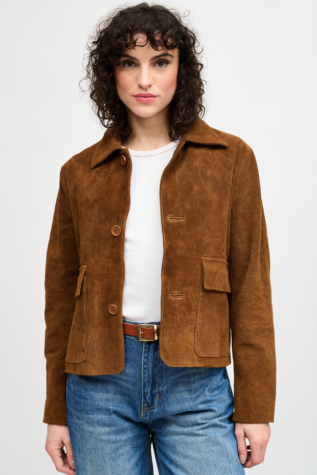 CHAQUETA BEA GAMUZA