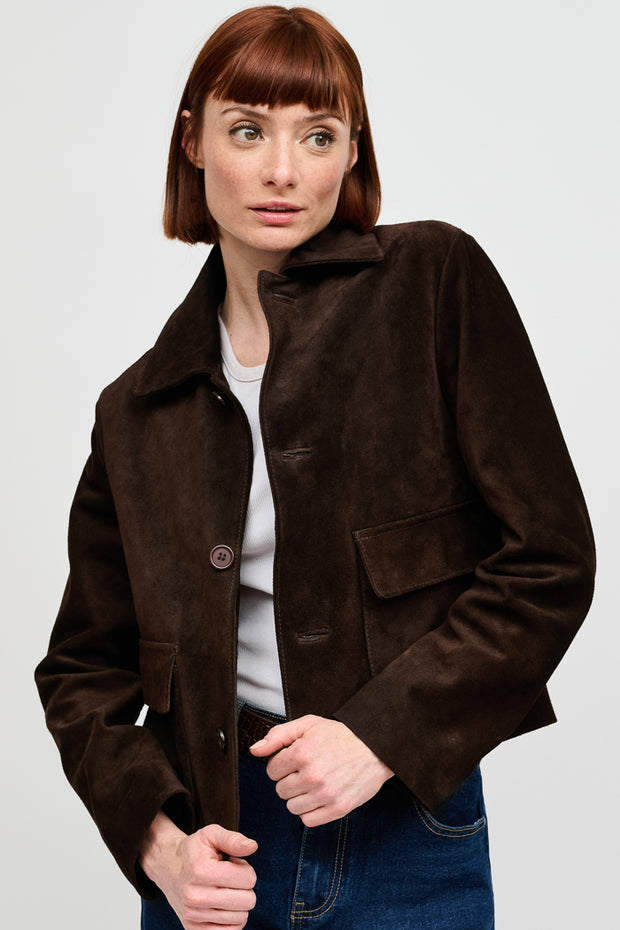 CHAQUETA BEA GAMUZA