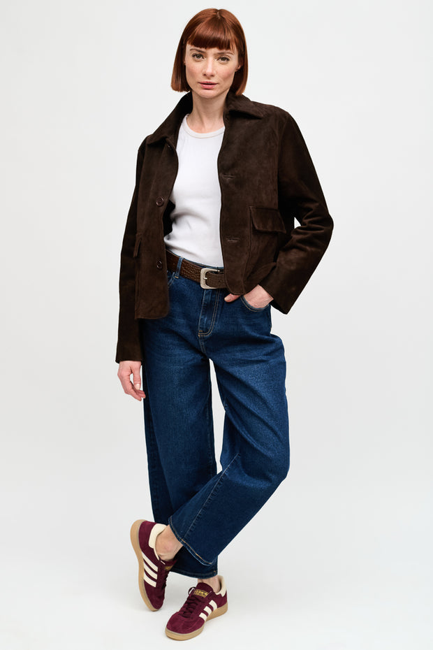 CHAQUETA BEA GAMUZA