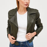 CHAQUETA  BIKER CORTA CUERO