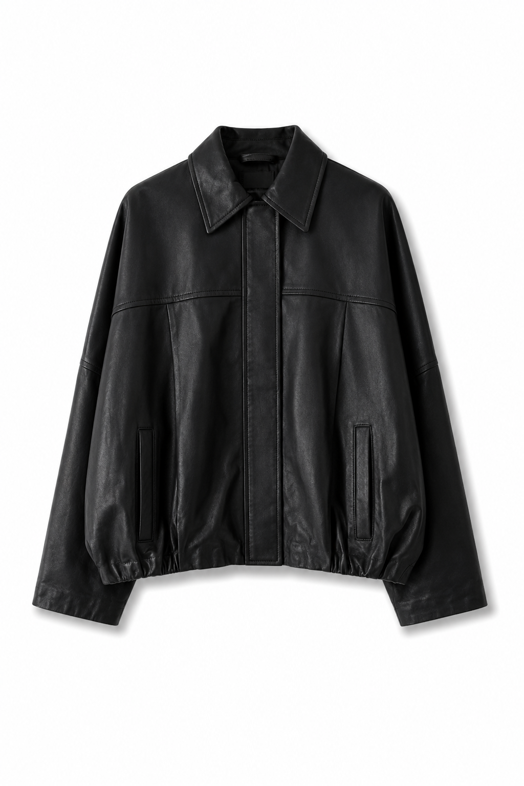 CHAQUETA BOMBER CUERO