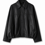 CHAQUETA BOMBER CUERO