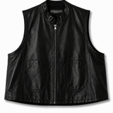 CHAQUETA EMMA SIN MANGAS CUERO