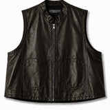 CHAQUETA EMMA SIN MANGAS CUERO