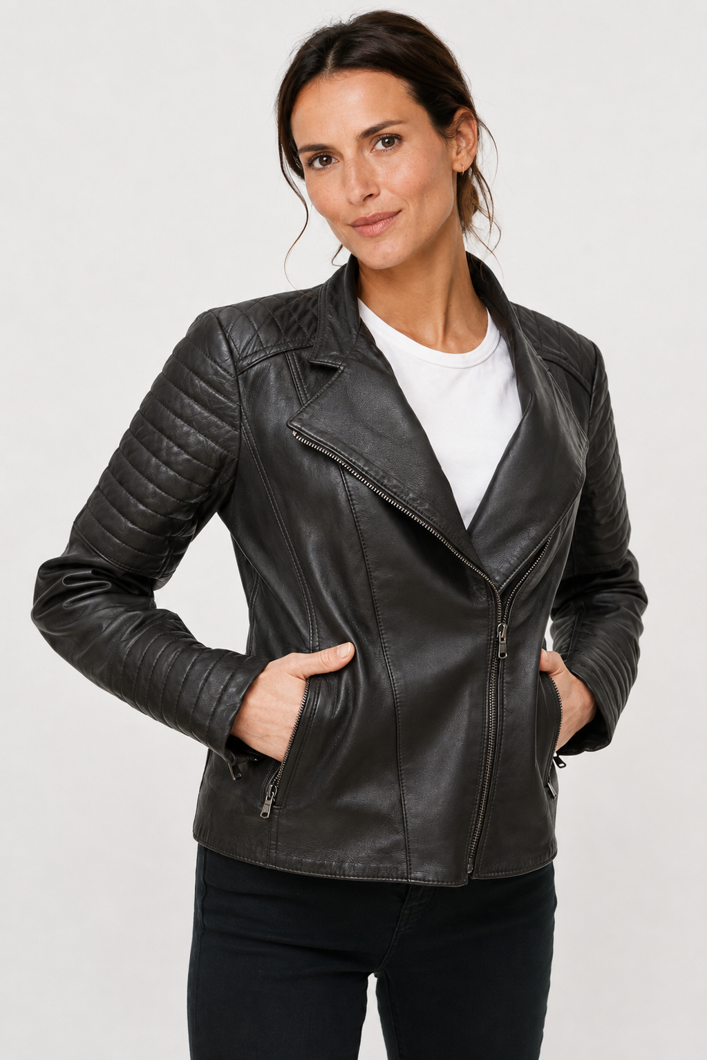 CHAQUETA TELMA CUERO