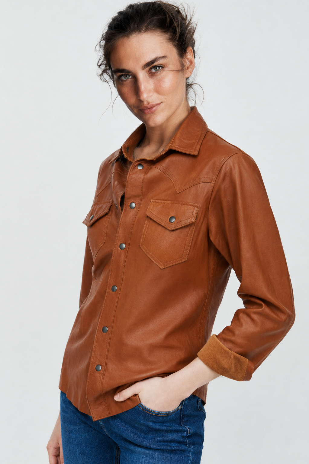 CAMISA POLA CUERO SALE
