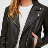 CHAQUETA BIKER CUERO