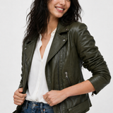 CHAQUETA BIKER CUERO