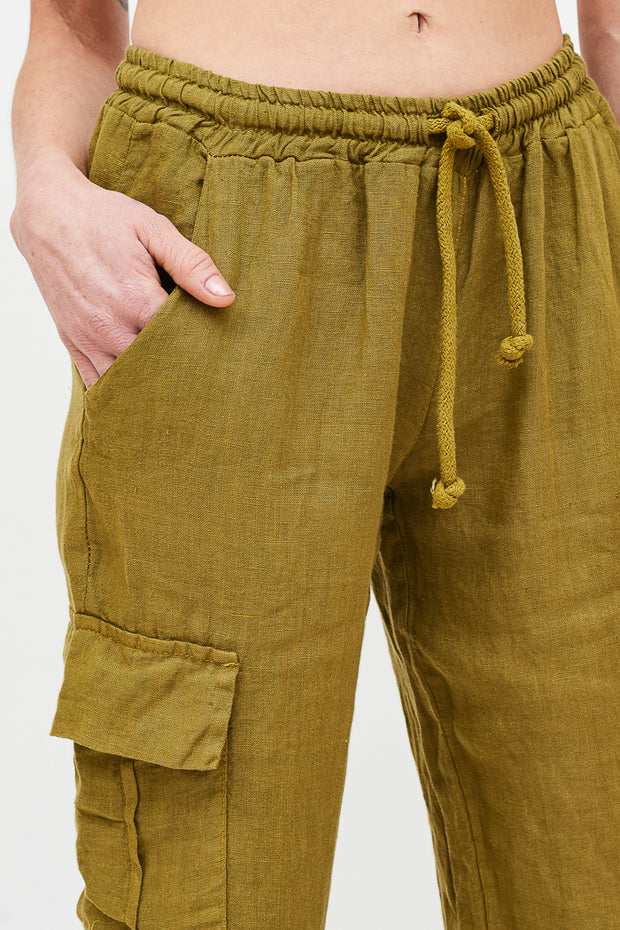 PANTALON CARGO LINO