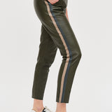 PANTALON RAYAS CUERO SALE