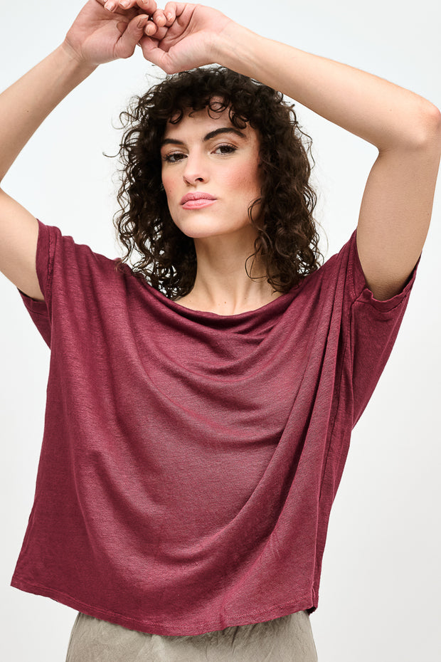 POLERA MANGA CORTA LINO