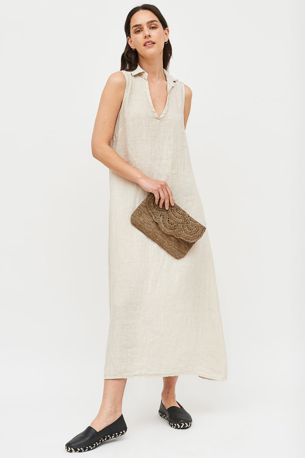VESTIDO CAYETANA LINO