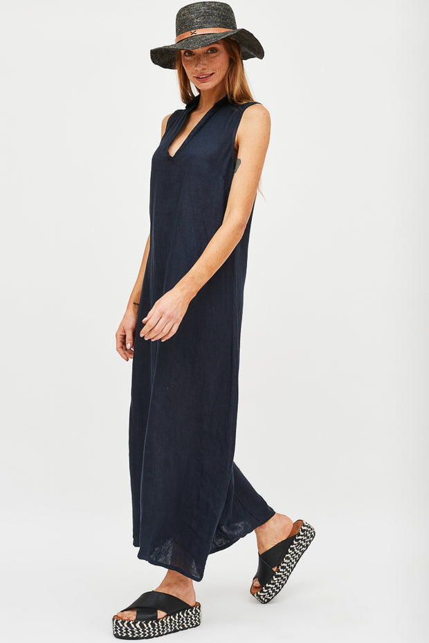 VESTIDO CAYETANA LINO