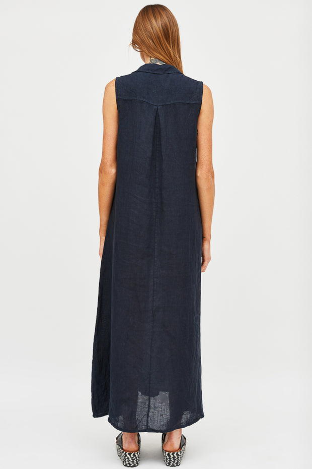 VESTIDO CAYETANA LINO