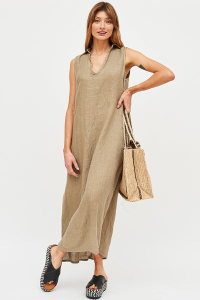 VESTIDO CAYETANA LINO