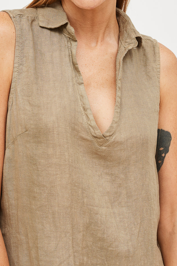 VESTIDO CAYETANA LINO