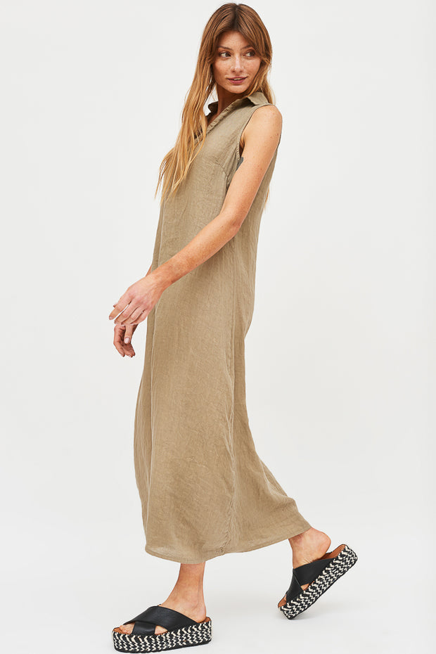 VESTIDO CAYETANA LINO