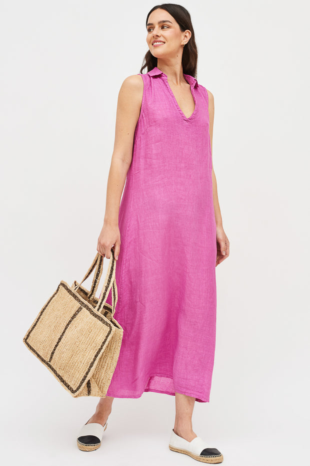 VESTIDO CAYETANA LINO