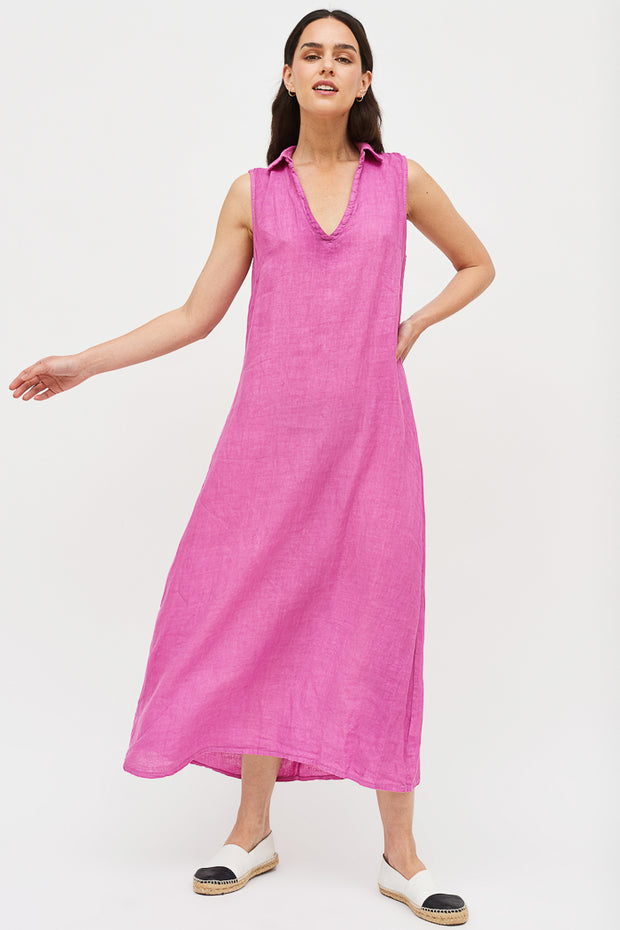VESTIDO CAYETANA LINO