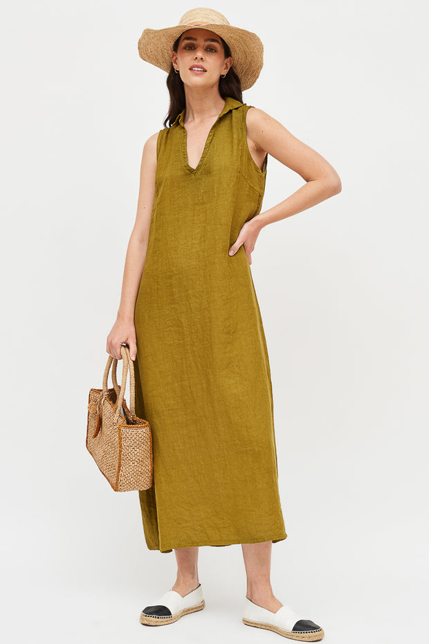 VESTIDO CAYETANA LINO