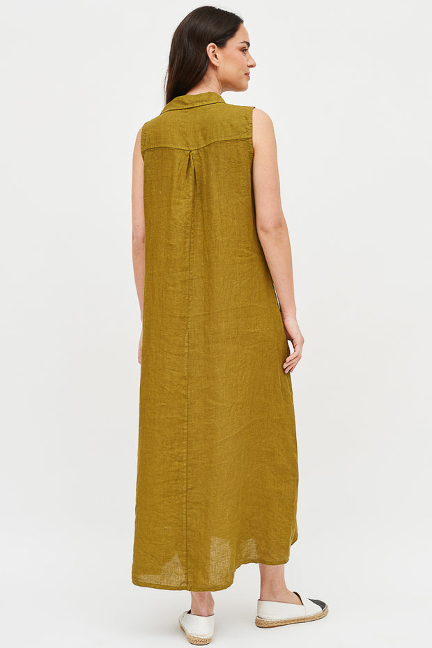 VESTIDO CAYETANA LINO