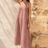 VESTIDO ROSETTA LINO