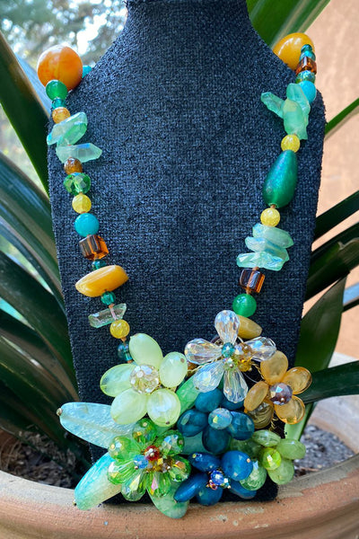 COLLAR FLORAL STONE