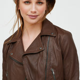 CHAQUETA  BIKER CORTA CUERO