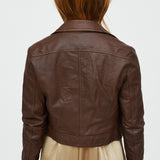 CHAQUETA  BIKER CORTA CUERO