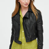 CHAQUETA  BIKER CORTA CUERO