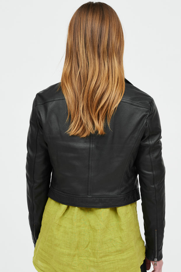 CHAQUETA  BIKER CORTA CUERO