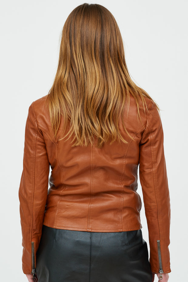 CHAQUETA BIKER CUERO