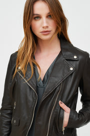 CHAQUETA BIKER CUERO