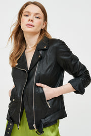 CHAQUETA BIKER CUERO