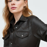 CAMISA POLA CUERO