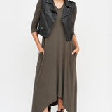 CHAQUETA BIKER SIN MANGAS CUERO