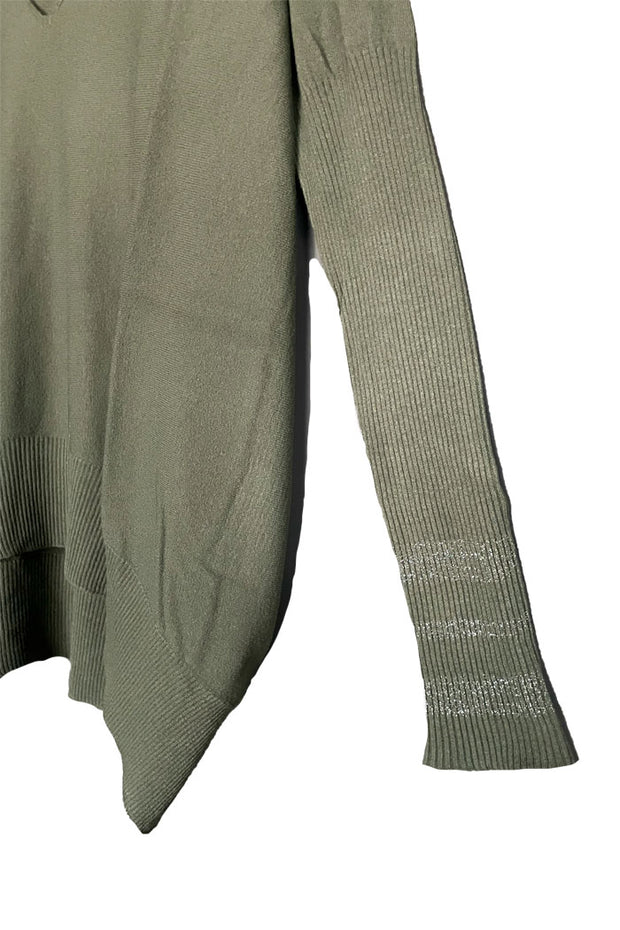 SWEATER CURVO LUCIA V BRILLO