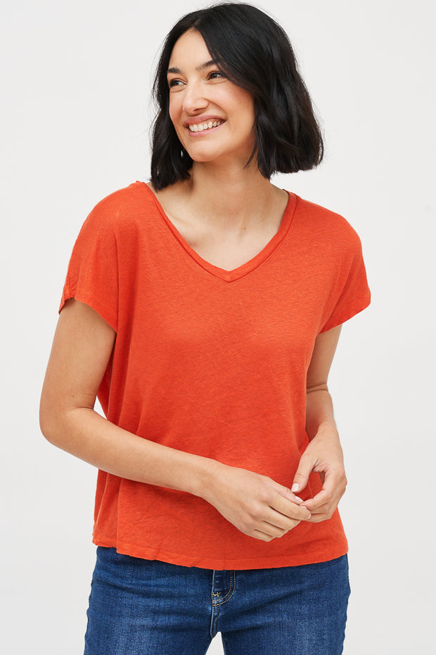 POLERA UMA V LINO