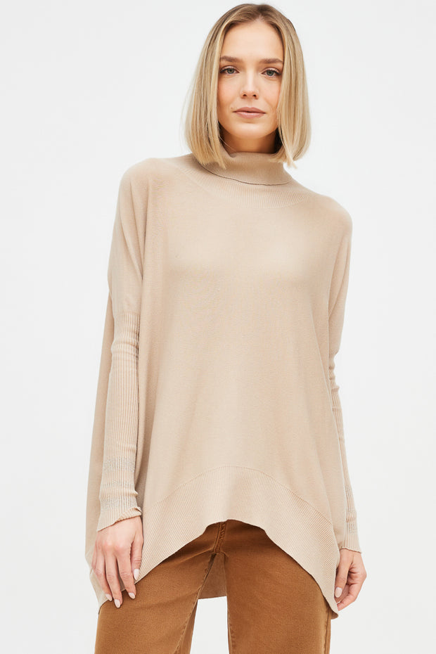 SWEATER CURVO LUCIA CUELLO BRILLO