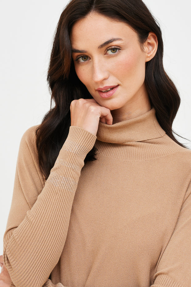 SWEATER CURVO LUCIA CUELLO BRILLO