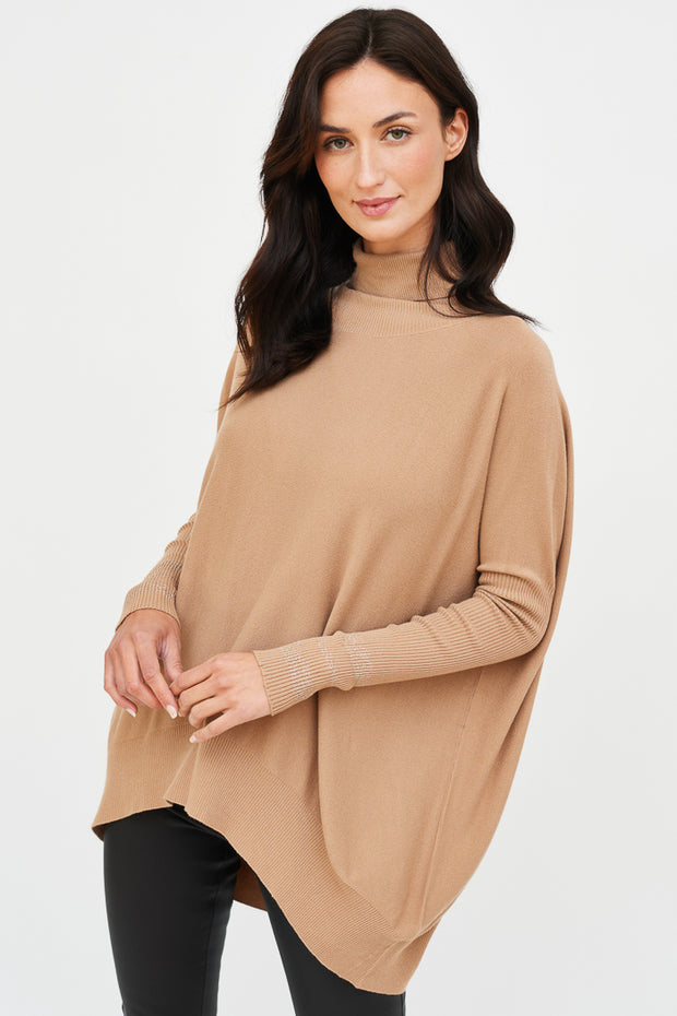 SWEATER CURVO LUCIA CUELLO BRILLO