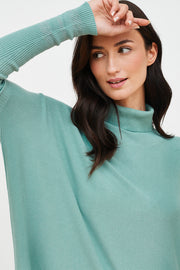 SWEATER CURVO LUCIA CUELLO BRILLO
