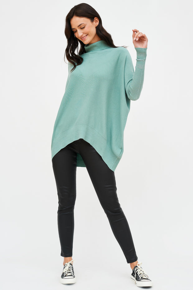SWEATER CURVO LUCIA CUELLO BRILLO